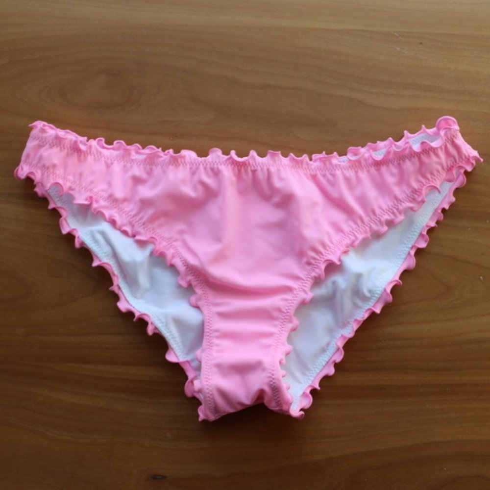 VS PINK Mini Ruffle Bikini Bottoms